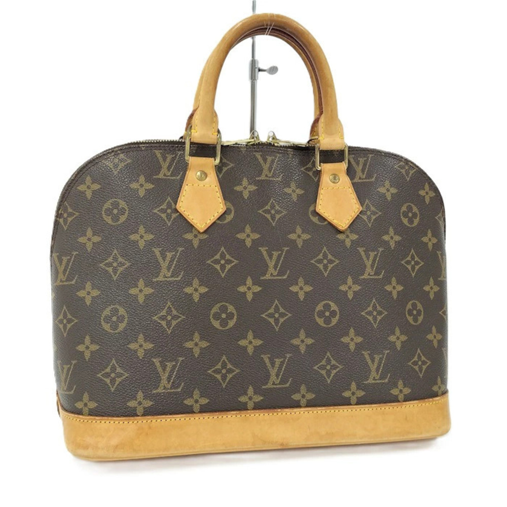 Louis Vuitton Alma 2way Handbag Monogram Brown